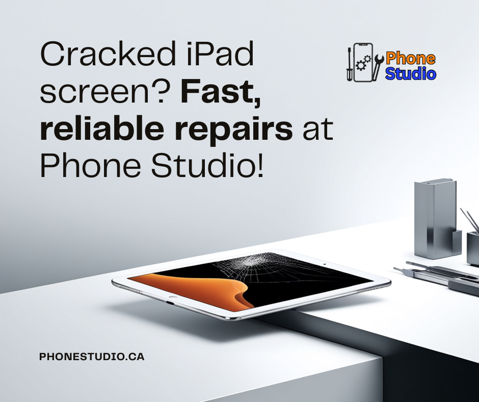 Facebook Post Cracked iPad screen Fast reliable repairs at Phone Studio